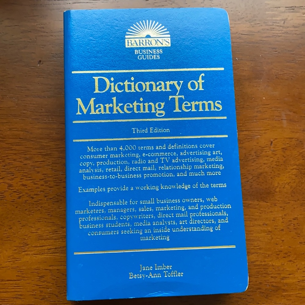 Dictionary of Marketing Terms